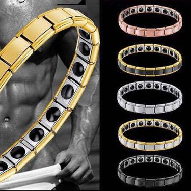 Jewelry Men And Women Bracelets Fashionable Simple Stainless Steel Magnet Bracelet Exquisite Titanium Steel Bracelet_voghion.com