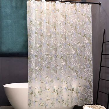 Set Thickened Bathroom Door Partition Perforated Mildew-Proof Hanging Waterproof Shower Window Curtain_voghion.com