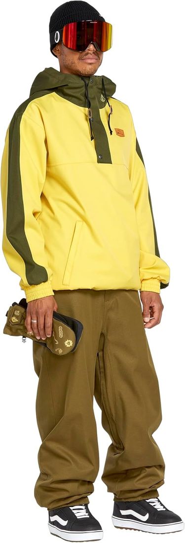 Mens Arthur Longo 20k Pullover Anarok Hooded Snowboard Jacket_voghion.com