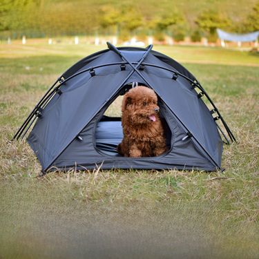 Outdoor camping tent Small and medium-sized dog, cat and dog kennel pet tent can be disassembled ventilated wear-resistant rain and sun protection_voghion.com