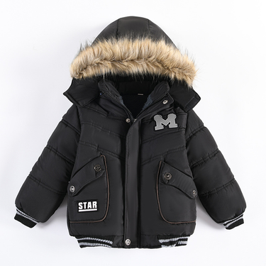 Toddler Boys Clothing cotton coat boys' thickened jacket _voghion.com