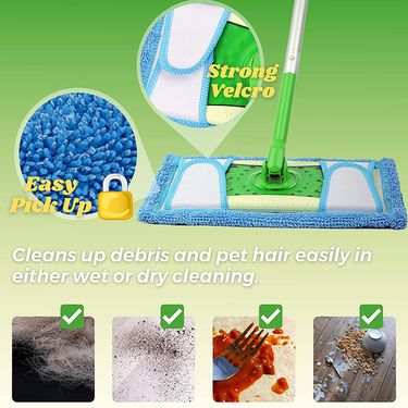 Home & Garden Compatible with Swiffer Sweeper flat mop head accessories Microfiber wet and dry mop replacement cloth_voghion.com