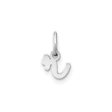 14KW Lower Case Letter R Initial Charm_voghion.com