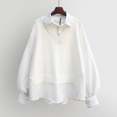 Women's Clothing Spring And Autumn Genuine Shirt Loose Sweater Shirt Tops_voghion.com