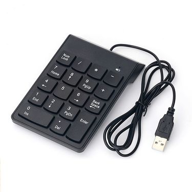 Universal USB Wired Keyboard Mini 18 Keys Digital Number Keypad For Laptop Desktop PC Computer Numpad_voghion.com