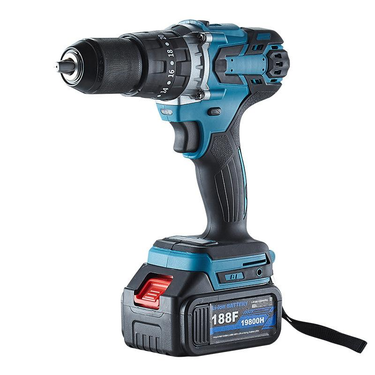 DaVKing Brushless 13mm Cordless Drill High Power Cordless Lithium Drill Three Function Lithium Battery Impact Drill Screwdriver_voghion.com