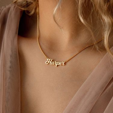 Titanium Steel English Letter Necklace Birthday Name Clavicle Chain Ladies Pendant_voghion.com
