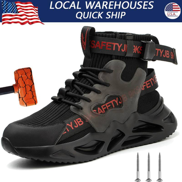 Men Work Safety Shoes Anti-puncture Working Sneakers Male Indestructible Work Shoes Men Boots Lightweight Men Shoes Safety Boots_voghion.com