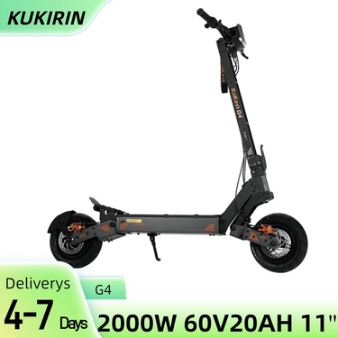 KuKirin G4 Off-Road Electric Scooter with 2000W Motor, 60V 20Ah Battery 11 Inch Vacuum Tires_voghion.com