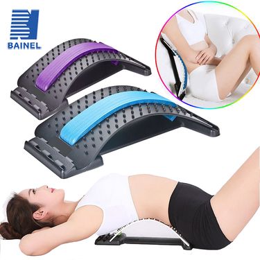 Back Massager Lumbar Support Stretcher Spinal Board Back Stretcher Lower and Upper Muscle Pain Relief for Herniated Disc_voghion.com