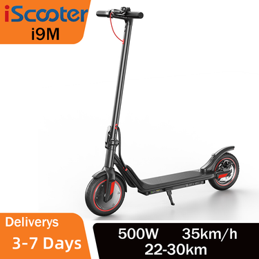 IScooter i9M 10 inch Electric Scooter 36V 7.5Ah Battery 500W Power Motor 3 Modes Max Speed 35km/h 30KM Range Foldable E Scooter_voghion.com