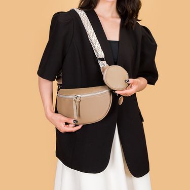 Andralyn First Layer Cowhide New Fashionable Diagonal Cross Bag Women's Chest Bag Trendy Saddle Bag Single Shoulder Leather Women's Bag_viptrois.com