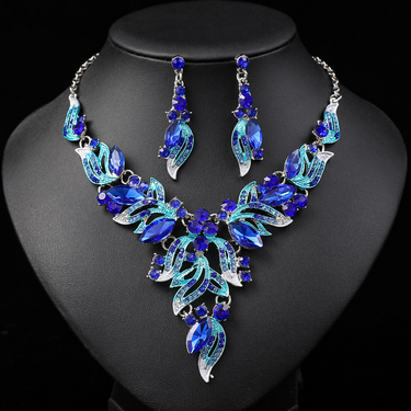 2022 New Necklace Set Women's Two Piece Alloy Elegant Bridal Dress_ipsvogv.com