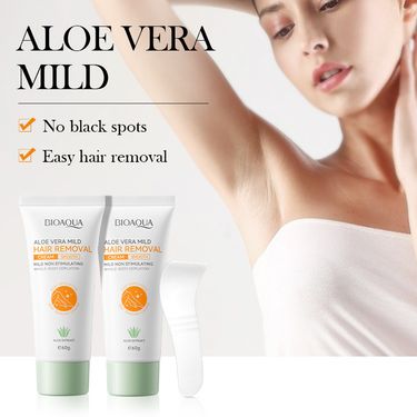 BIOAOUA Aloe Vera Mild Non irritating Hair Removal Cream Skincare Products_voghion.com