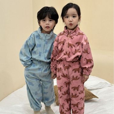 Children's spring and autumn fleece set, boys' plush sweater, girls' sports 2023 new baby casual clothes_voghion.com