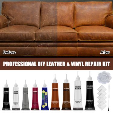 EELHOE Car Leather Touch-Up Cream (Black) Leather Bag Leather Shoe Leather Refurbishment Sofa Leather Touch-Up Cream Color Modifier_voghion.com