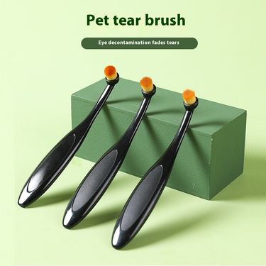 Pet stains cleaning, tear stain painting, eye droppings makeup brush, pet supplies_voghion.com