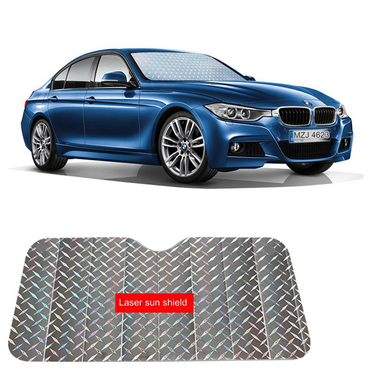 Car sunshade front thickened laser sunshade summer sun protection heat insulation visor car sunshade_voghion.com