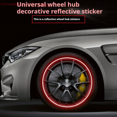 Car wheel hub warning reflective sticker, car decoration sticker, waterproof design, strong reflection_voghion.com