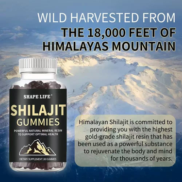 Shape Life Shilajit Gummy Powerful Natural Mineral Resin For Man's Health Gummies_voghion.com