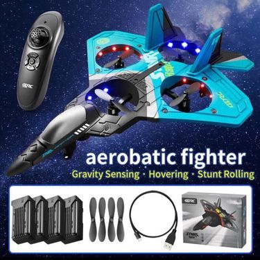 4DRC Remote Control Plane 2.4Ghz Foam RC Airplanes Helicopter Quadcopter,Spinning Drone With Cool Light,Gifts For Kids Adults.Logistics Is Randomly_voghion.com