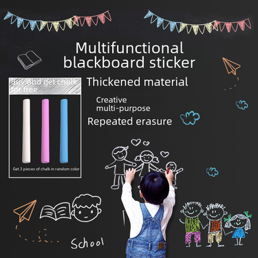 Home children's blackboard stickers kindergarten graffiti painting wall stickers Office teaching thickened message whiteboard stickers wholesale_voghion.com