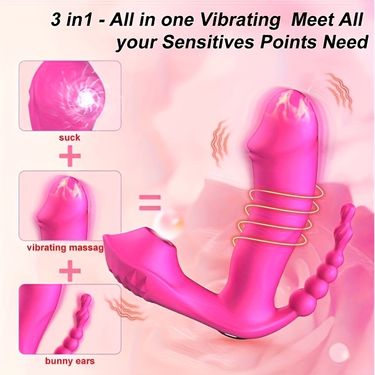Remote Control Charging Anal Vaginal Clitoral Stimulator Sex Toy, Adult Supplies, Climax Device, Breast Suction Device, Masturbation Massage_voghion.com