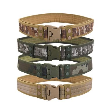 2024 New Belt 5cm Wide Wrapped Edge Outdoor Training Belt For Men, Plastic Buckle Canvas Belt, Essential Tactical Belt For Military Fans_voghion.com
