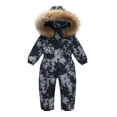 Mother & Kids Warm & Stylish Kids Snowsuit With Hood - Waterproof Winter Overalls For Toddlers (1-3 Years) - Soft Duck Down Filling, Detachable Crotch_voghion.com