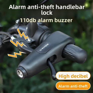 Anti-Theft Front Electric Bike Motorcycle Bicycle Handlebar Alarm Handbrake Brake Lock_voghion.com