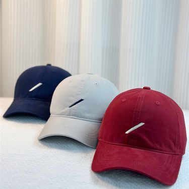 Korean casual embroidered slash baseball cap for women in spring, versatile and stylish, small duckbill cap, simple sun_voghion.com