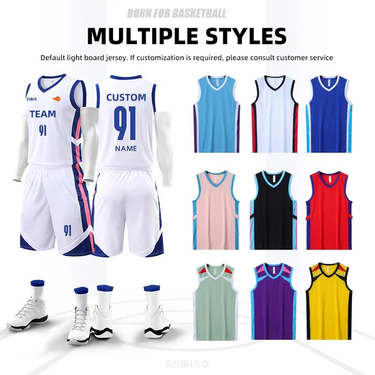 Basketball Jersey Customize Adult Kid Boy Quick-drying Training Uniform Shirts Men Sportswear Child Tracksuit Sport Suit_voghion.com