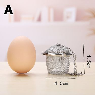 Reusable Stainless Steel Tea Filter Hanging Type Spice Herbal Mesh Ball Strainer Filter Kitchen Cooking Tools Teaware Supplies_voghion.com