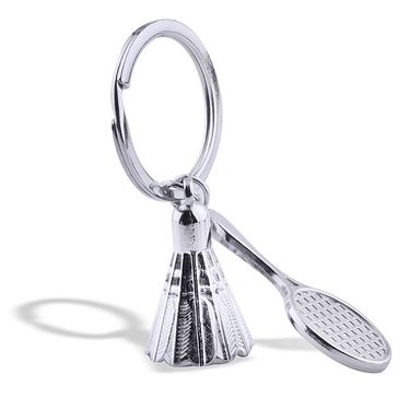 Unisex Eiffel Tower key chain Badminton racket key chain travel souvenir merchandise key chain_voghion.com