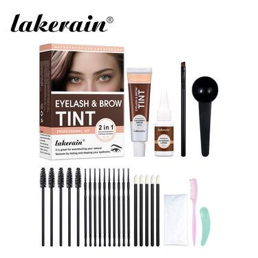Lakerain Eyebrow Tint Kit - Semi-Permanent Natural Brow Stain For Feathery Brows | Vegan & Gentle Formula | Long-Lasting Eyebrow Dye_voghion.com