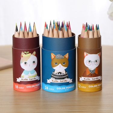 12/18/24 Color Mini Cartoon Colored Pencils For Kids - Fun Drawing & Coloring Art Supplies For Kindergarten, School, Gift_voghion.com