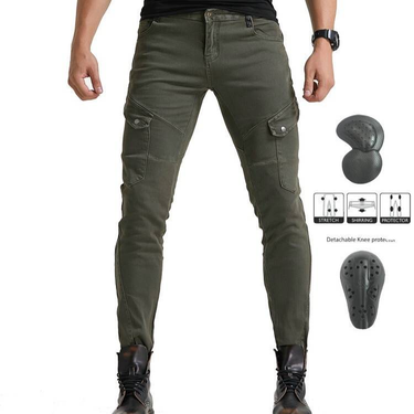 Men's & Women's Motorcycle Riding Jeans - Straight Leg Biker Pants For Racing & Off-Road - Protective Denim With Reinforced Stitching_voghion.com