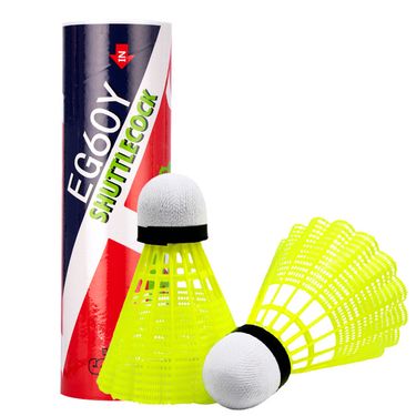 Red Double Happiness DHS Durable Training Nylon Badminton Plastic Rubber Practice Shuttlecocks 6-Pack Yellow EG60Y_voghion.com