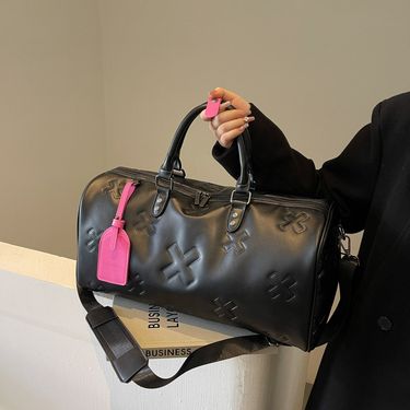 New fashionable travel bag for women, large capacity hand luggage bag, crossbody sports and fitness bag_voghion.com