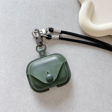 Classic Design Luxury Pouch W/Adjustable Cord Securely Holds Your Wireless In-Ear Speakers Ideal Accessory For Music Lovers_voghion.com