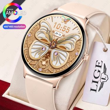 Women's Smart Watch Heart Rate Blood Oxygen Bluetooth Call Voice Assistant Heart Rate Pedometer Sports Watch_voghion.com