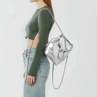 Women's Leather Shoulder Bag 2025 Spring Summer Classic New Oil Waxed Leather Chain Commuter Backpack Schoolbag Fashion Hundred_voghion.com