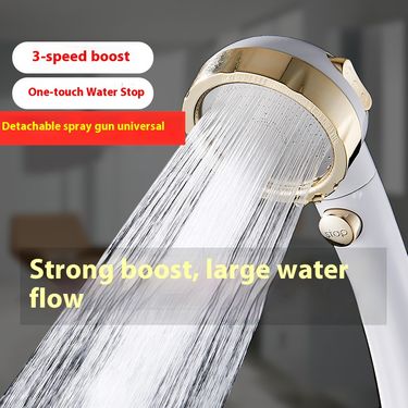 Premium Handheld Shower Head – 3-Mode High Pressure Spray With ABS Body, Rain/Mist/Auto-Fill Function, Universal Fit For Bathrooms_voghion.com