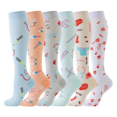 2025d New Set Sports Long Yoga Compression Calf Socks_voghion.com