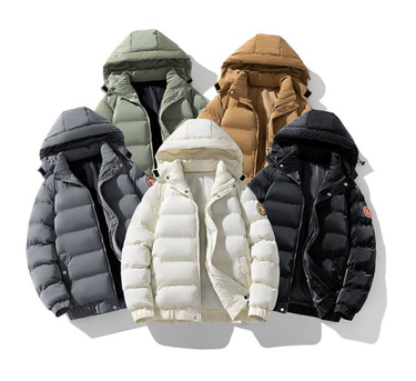 Men's Clothing New Thick Warm Loose Hooded Tide Down Jacket_voghion.com