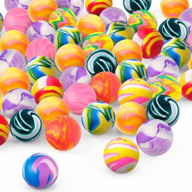 25/30mm mixed flower ball elastic ball one gashapon machine toy magic eye watermelon rubber ball cross border supply_voghion.com