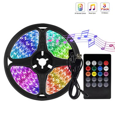 Home & Garden self adhesive tv atmosphere light strip set tv background light 5v living room led colorful color changing atmosphere light_voghion.com
