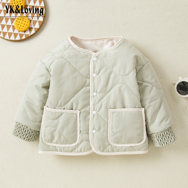 Baby Coat Autumn And Winter Children's Warm Cotton-padded Jacket For Baby Boys Cotton-padded Jacket_voghion.com