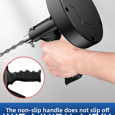 Manual Toilet Drain Snake - 5M Heavy-Duty Steel Cable Clog Remover For Sink, Shower & Pipe Blockages (Non-Slip Handle, Rust-Resistant)_voghion.com