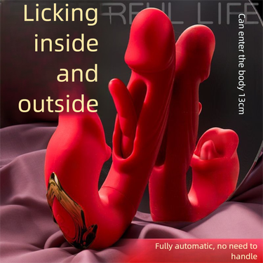 3-in-1 Hollow Sucking Tongue Licking Vibrator Wearable Masturbator Essential Sex Toy For Women Vibrating Stick_voghion.com